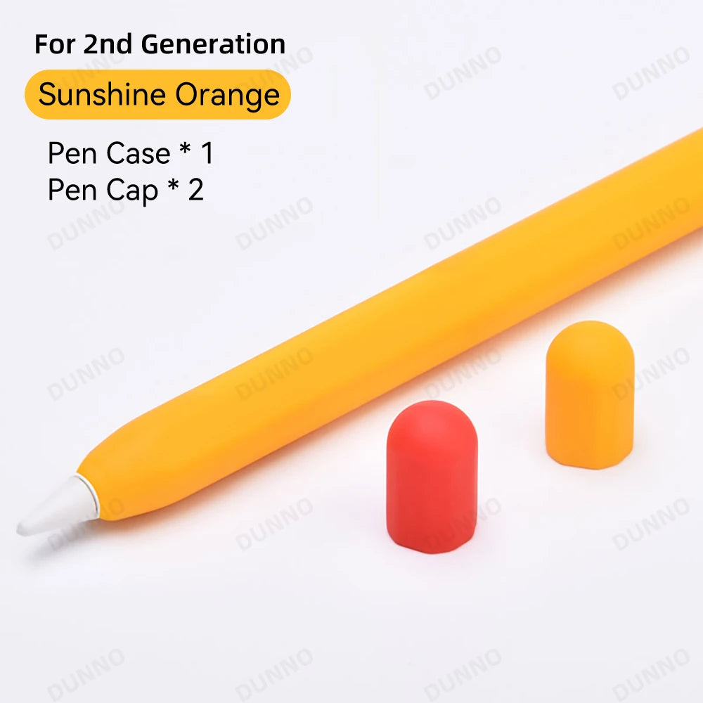 Pencil Case For Apple Pencil 1st 2nd Generation For iPad Apple Pencil Stylus Pen Protective Soft Silicone Cover