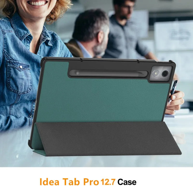 For Lenovo Idea Tab Pro 12.7 12 7 Inch 2025 Smart Case Magnetic Folding PU Leather Stand Funda TB375FC/TB373FU 12.7"Tablet Cover